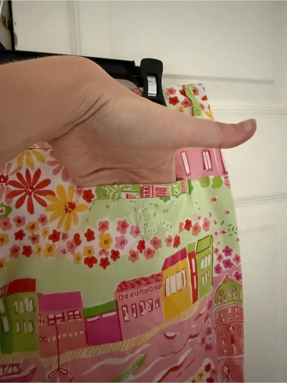 Vintage Lilly Pulitzer Negresco World Multicolor Cropped Pant Pastel Size 10